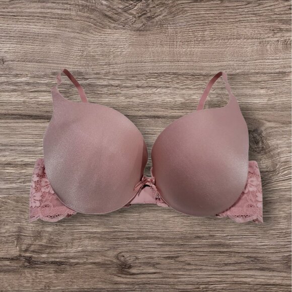 Victoria’s Secret Dream Angels Demi Bra In Satin 36C Pink - Picture 1 of 5